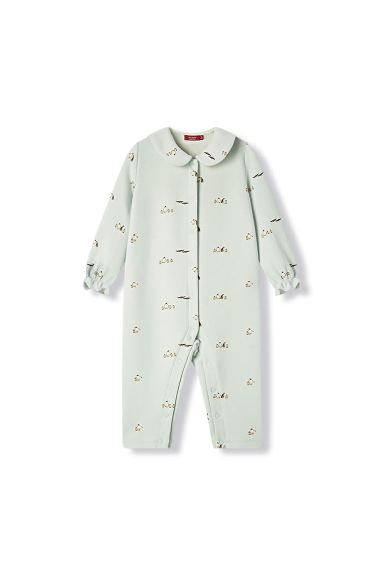 Stretch Fleece Collar Jumpsuit, Main, color, Lil' Penguin