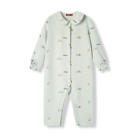 Stretch Fleece Collar Jumpsuit (Baby)