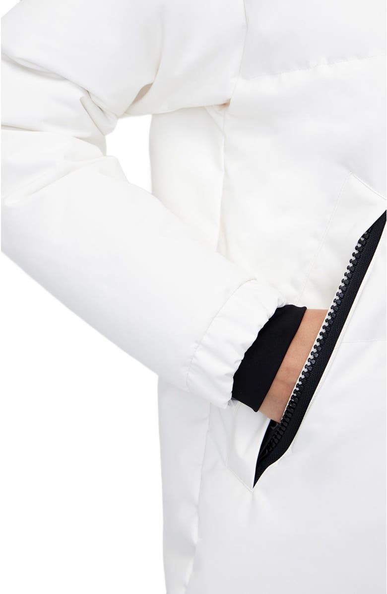 Quartz Co. INES | Hooded Down Winter Jacket, Alternate, color, Ivory