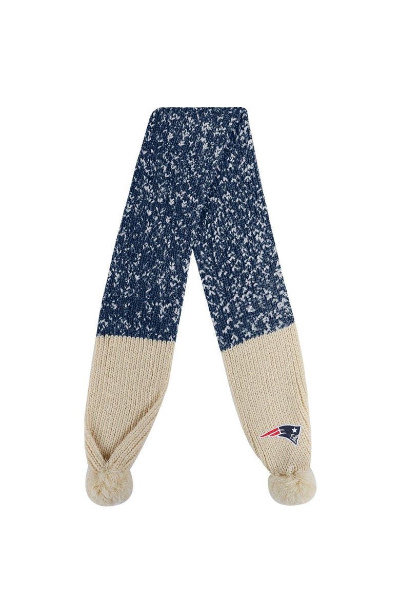 FOCO New England Patriots Confetti Scarf with Pom, Alternate, color, 