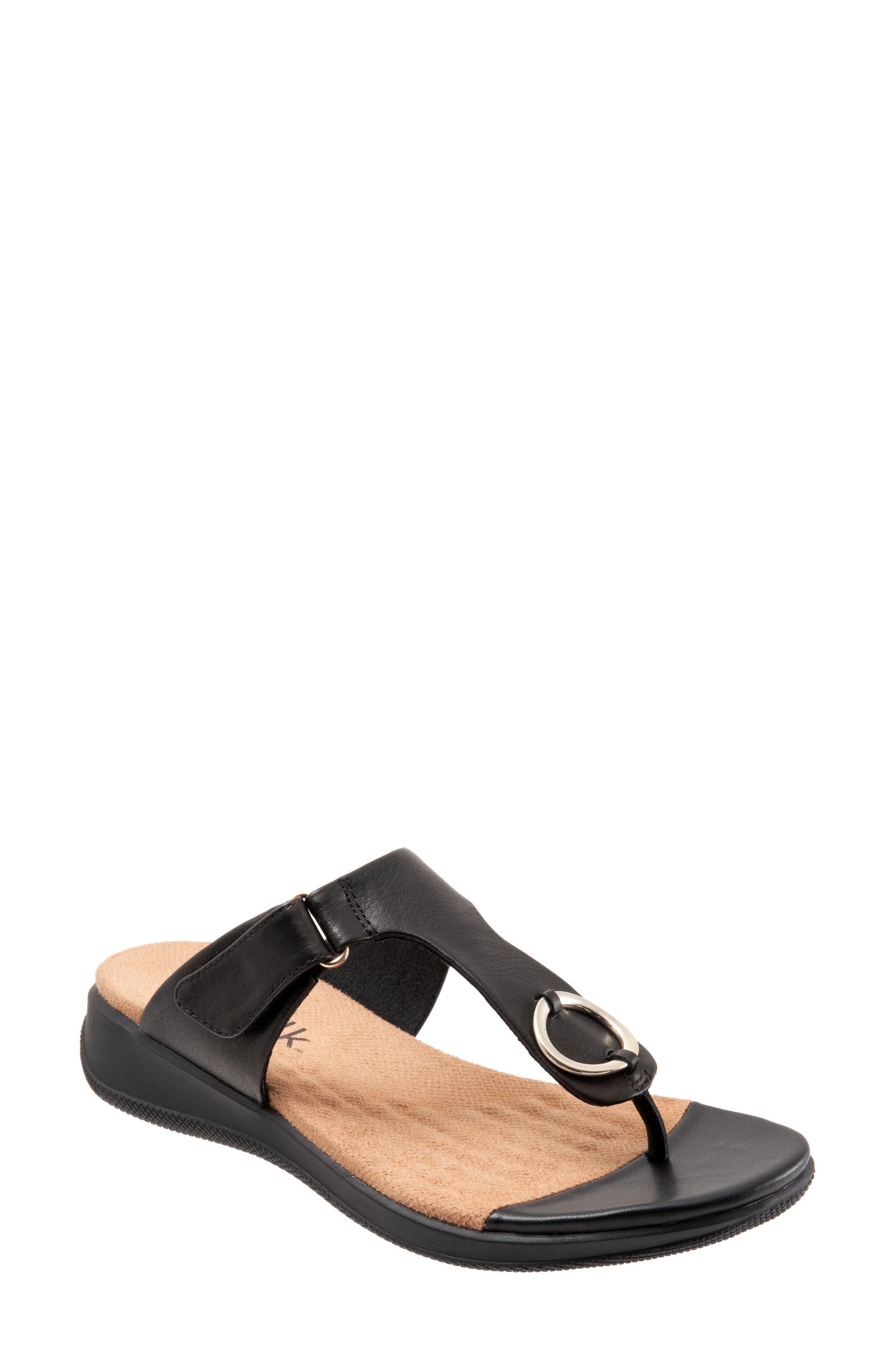 SoftWalk<sup>®</sup> Talara Leather Sandal, Main, color, 