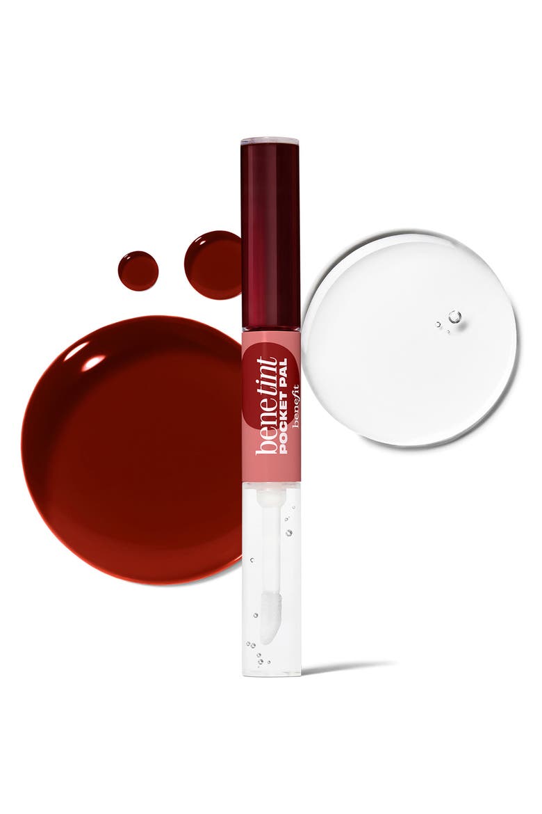 Benetint Pocket Pal Dual-Ended Longwear Lip Tint & Gloss, Main, color, DARK CHERRY