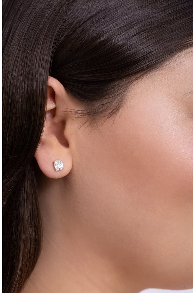 Sophia Cubic Zirconia Stud Earrings, Alternate, color, SILVER