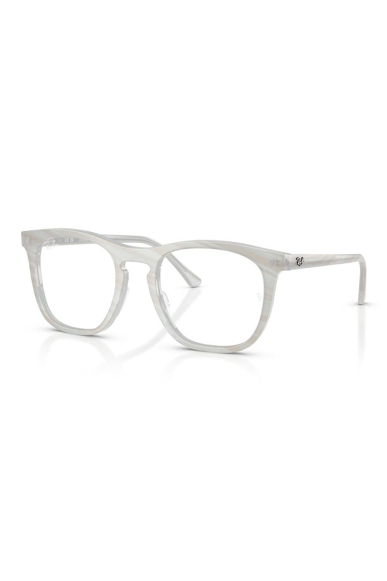 RB2210V 53mm Square Optical Glasses, Alternate, color, BLUE