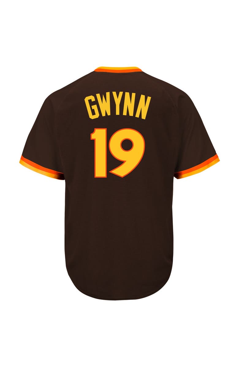 Mitchell & Ness Men's Mitchell & Ness Tony Gwynn Brown San Diego Padres Authentic Jersey, Alternate, color, 