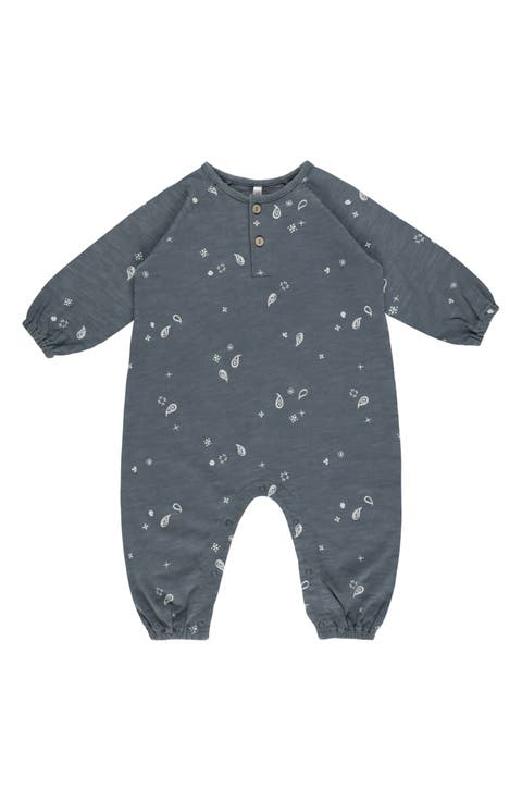 Kids' Long Sleeve Henley Romper (Baby & Toddler)