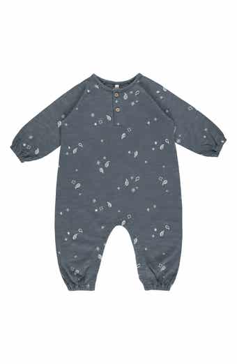 Rylee + Cru Kids' Long Sleeve Henley Romper