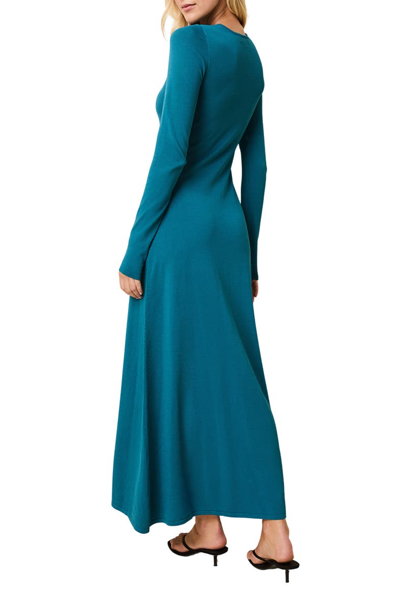 The Dora Long Sleeve Sweater Dress, Alternate, color, NOCTURNAL BLUE