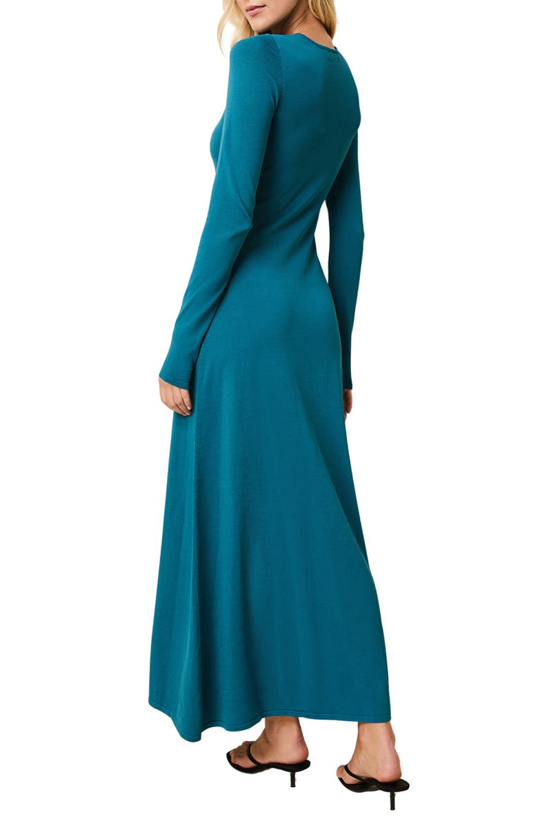 Solid & Striped The Dora Long Sleeve Sweater Dress, Alternate, color, Nocturnal Blue