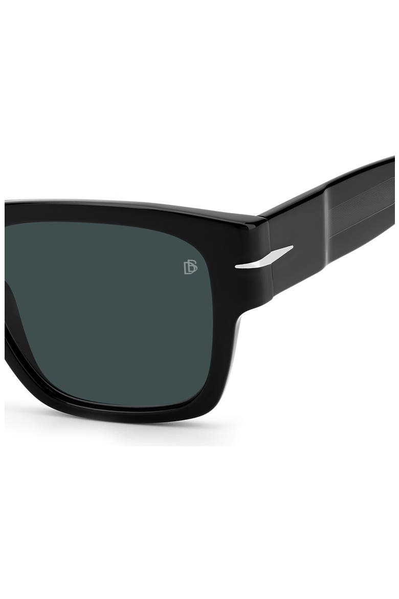 52mm Rectangular Sunglasses, Alternate, color, BLACK