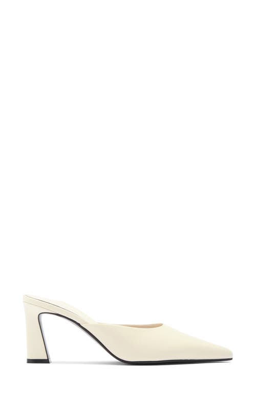 Jeffrey Campbell Unamused Pointed Toe Mule In Ivory