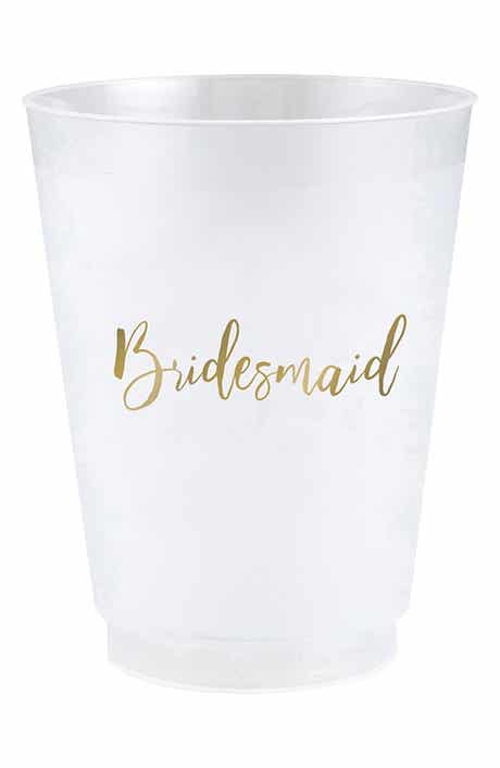 CREATIVE BRANDS Bridesmaid 8-Pack Party Cups
