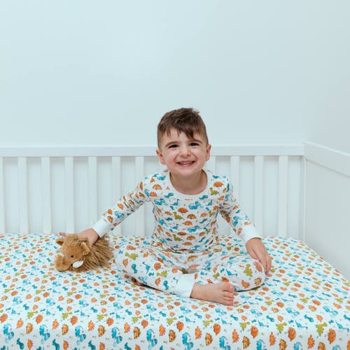 Norani Kids Organic Two-piece Pajama Set In Dinosaurs