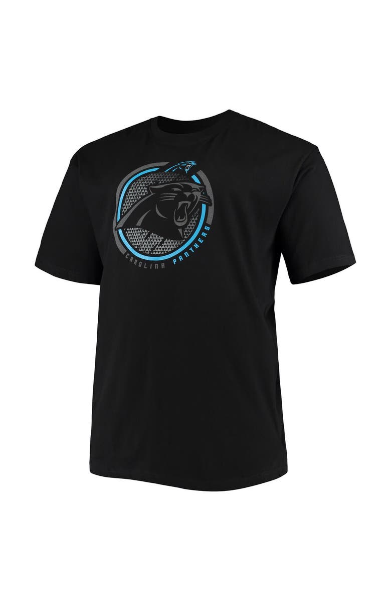 FANATICS Men's Fanatics Branded Black Carolina Panthers Big & Tall Color Pop T-Shirt, Alternate, color, 