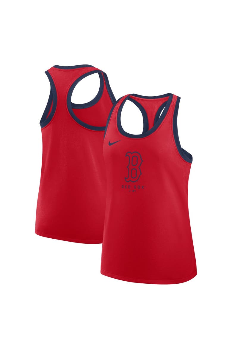 Women's Nike Red Boston Red Sox Tri-Blend Dri-FIT Racerback Tank Top, Main, color, Red