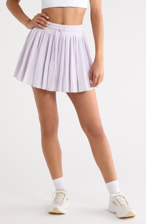Pleated Drawstring Skirt