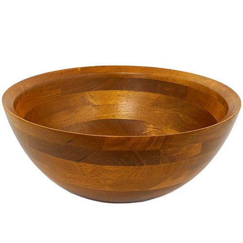 Frieling Rubberwood Conical Bowl, Medium 4.5-inch X 10-inch Diameter In Brown