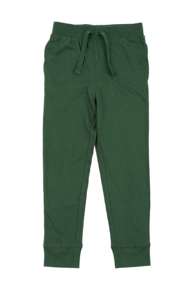 Kids 100% Cotton Lightweight Jogger Pants, Main, color, Uniform Green