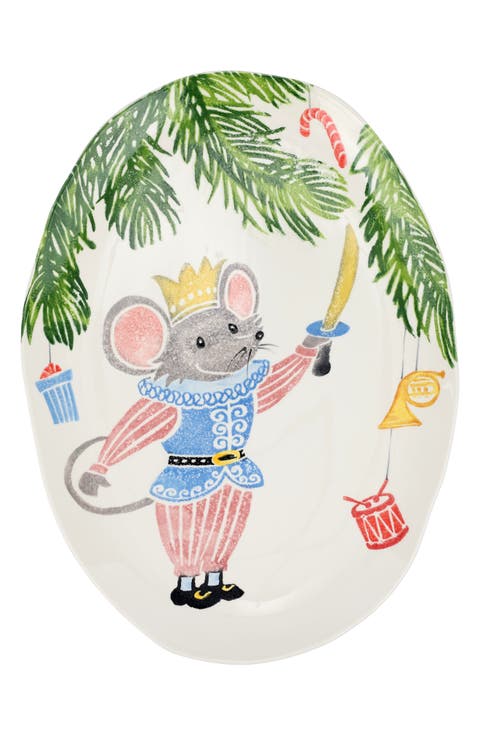 Nutcrackers Mouse King Medium Oval Platter