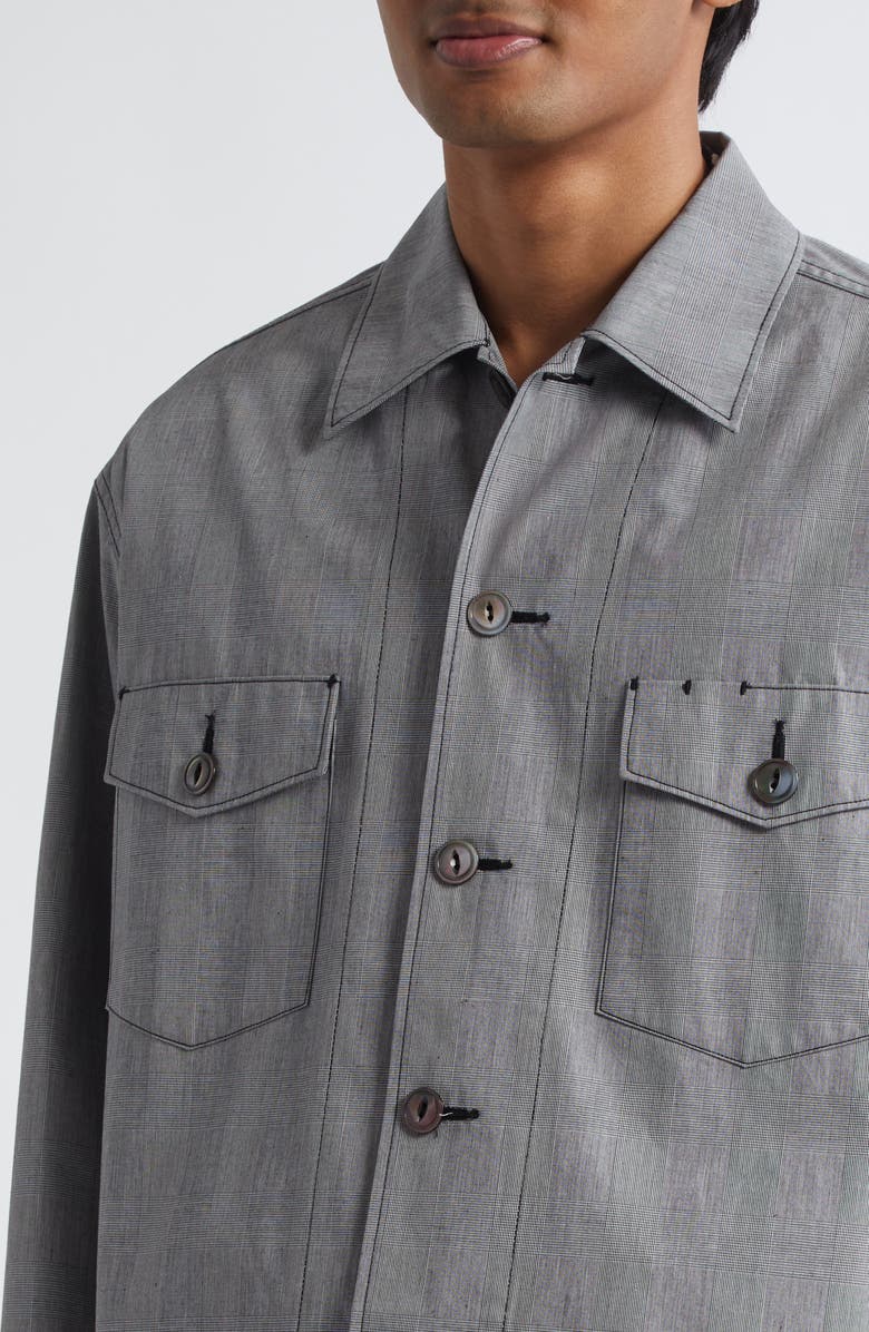 TAKAHIROMIYASHITA TheSoloist. Type 02 Smokey Jacket, Alternate, color, Black X White Glen Check