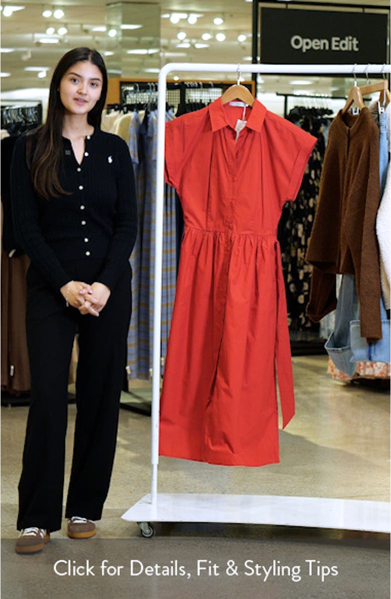 Tie Belt Shirtdress, sales video thumbnail