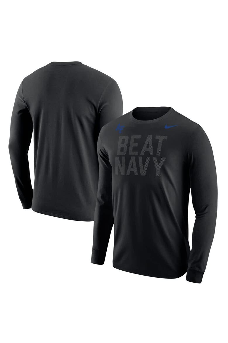 Men's Nike Black Air Force Falcons APLS Fighting Falcon Collection Rivalry Long Sleeve T-Shirt, Main, color, Black