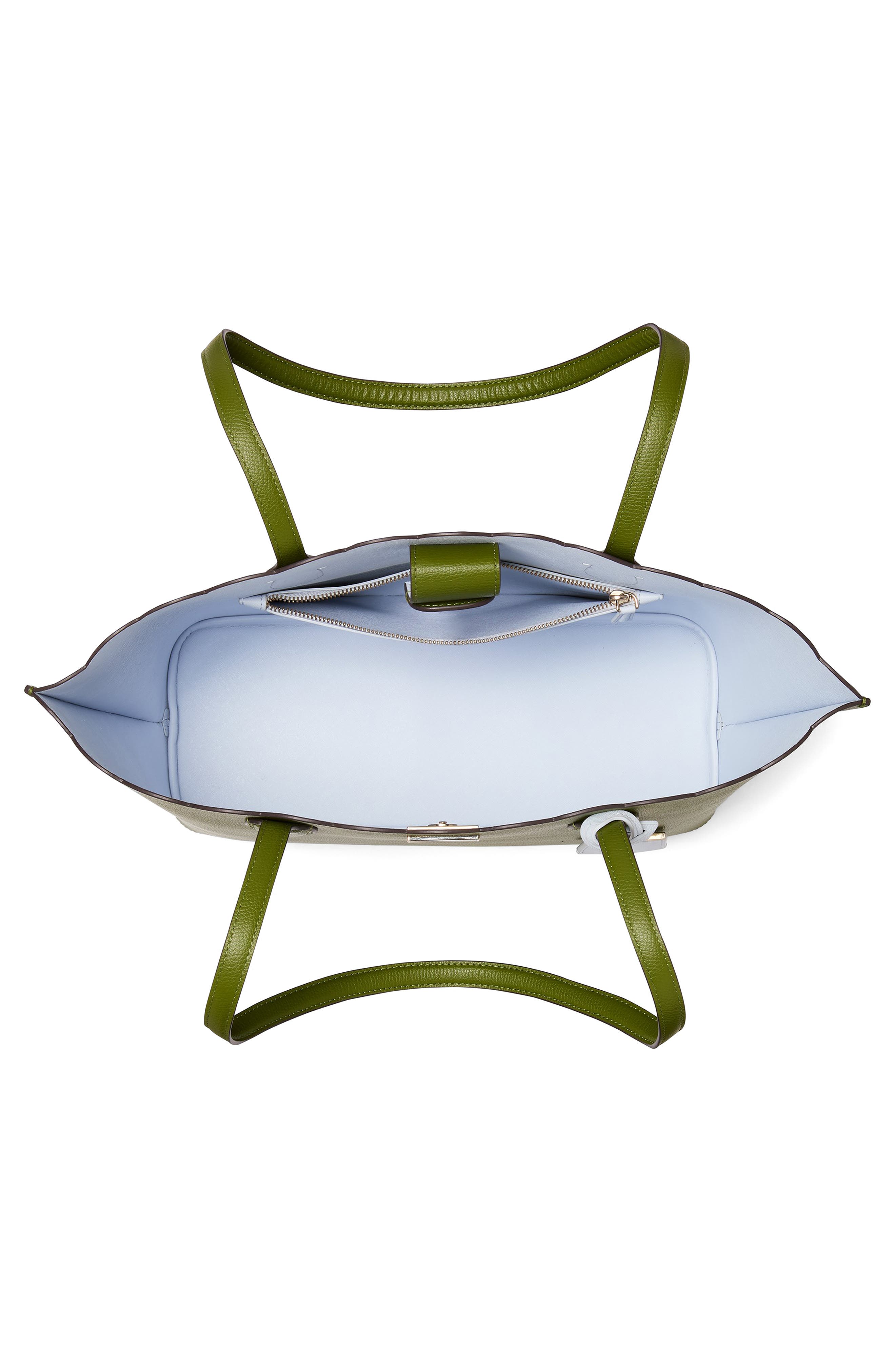 Kate Spade New York suite scallop crossgrain leather tote, Alternate, color, 