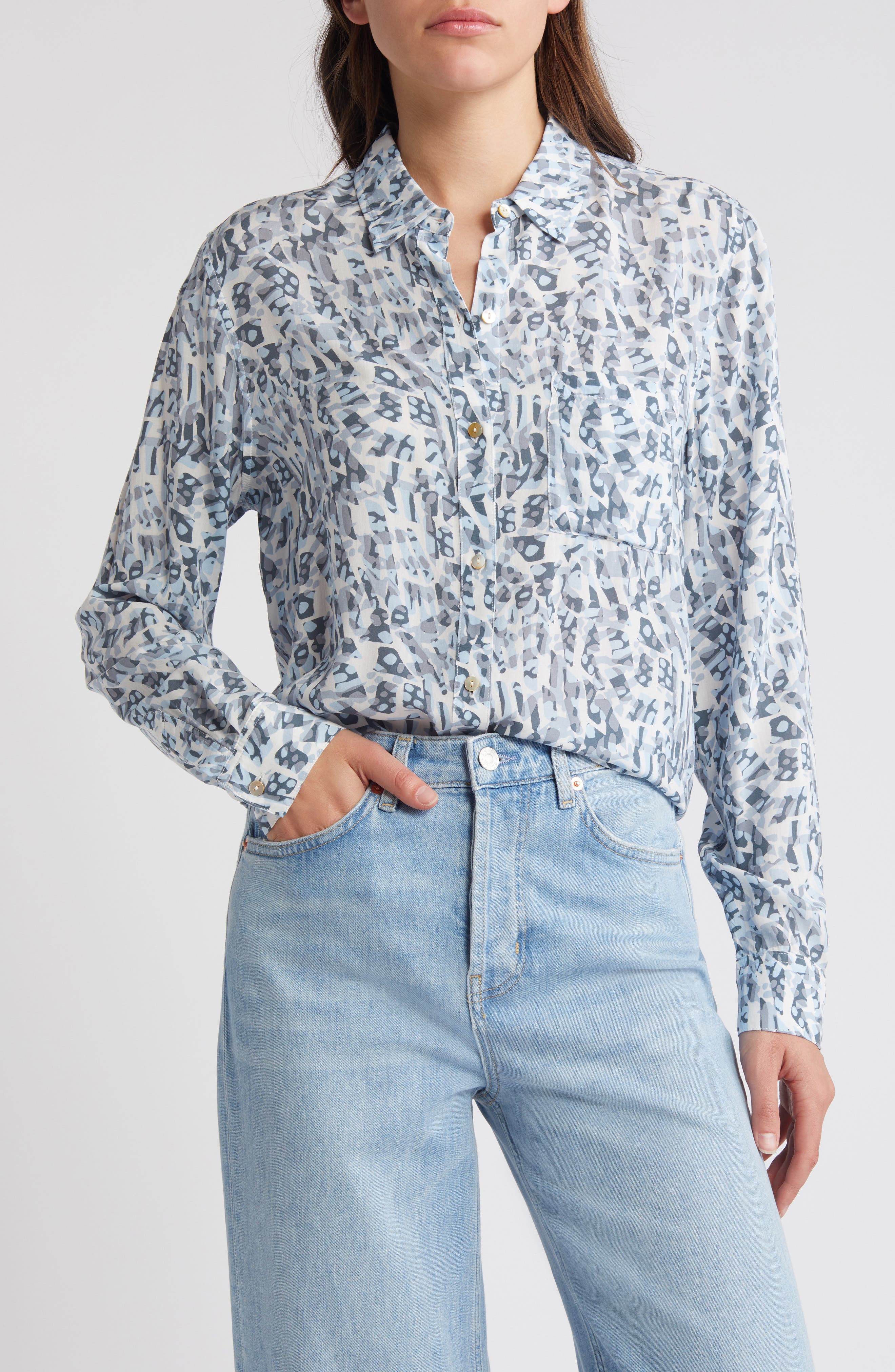 Rails Josephine Abstract Print Button-Up Shirt (Women) | Nordstromrack