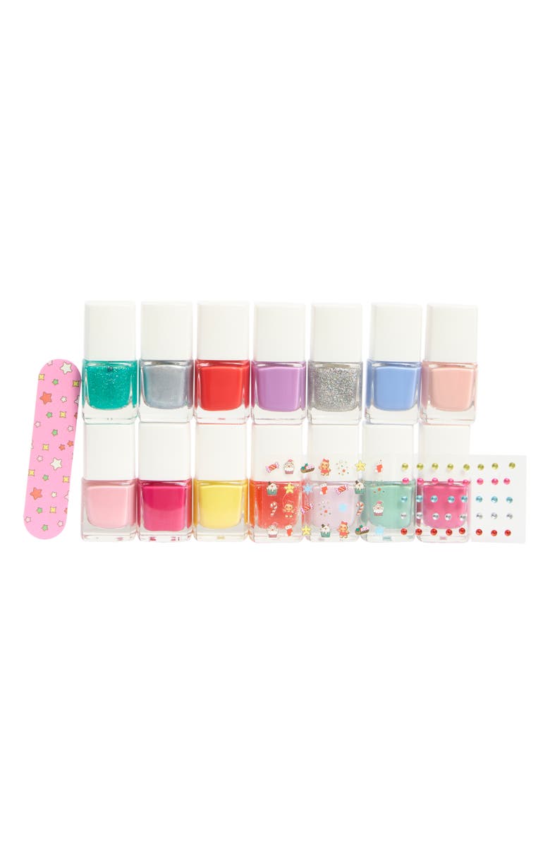 SIMPLE PLEASURES 14-Piece Assorted Nail Kit, Alternate, color, Multi Red