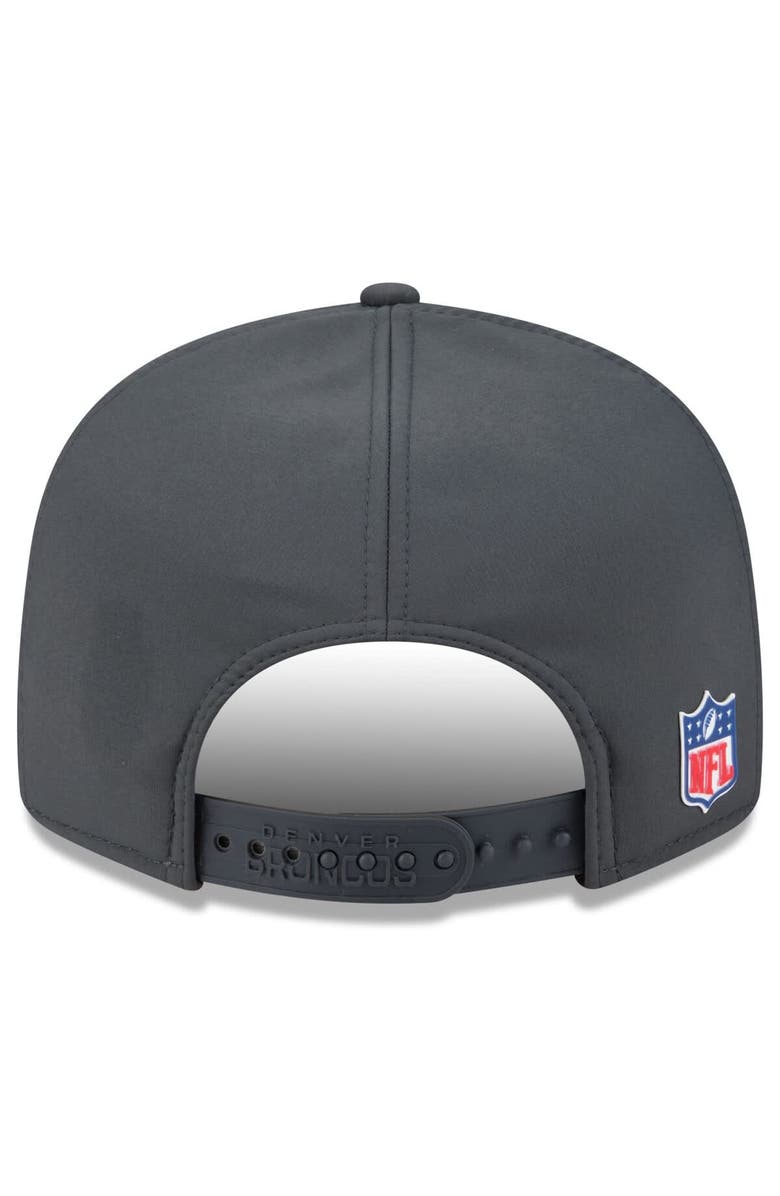 New Era Men's New Era Charcoal Denver Broncos 2025 Sideline Cold Weather Split Panel 9FIFTY Snapback Hat, Alternate, color, 