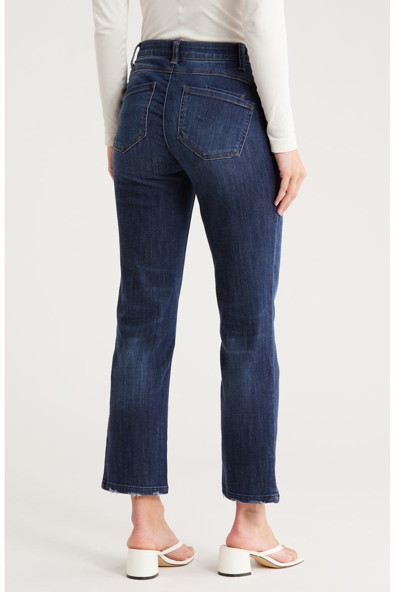 Grinded Hem Straight Leg Jeans, Alternate, color, INDIGO ARTISINAL