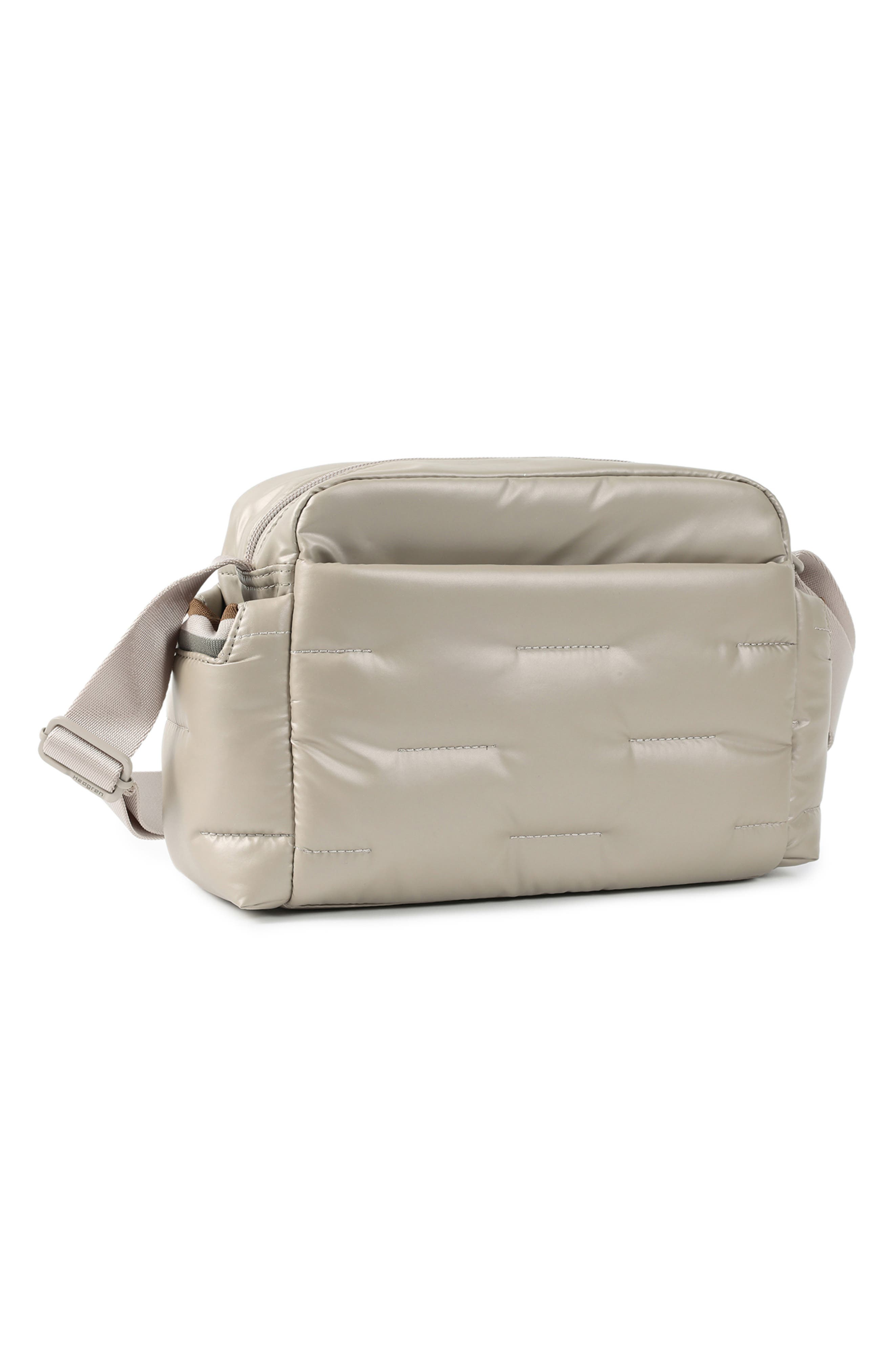 Cozy Water Repellent Shoulder Bag, Alternate, color, GREIGE
