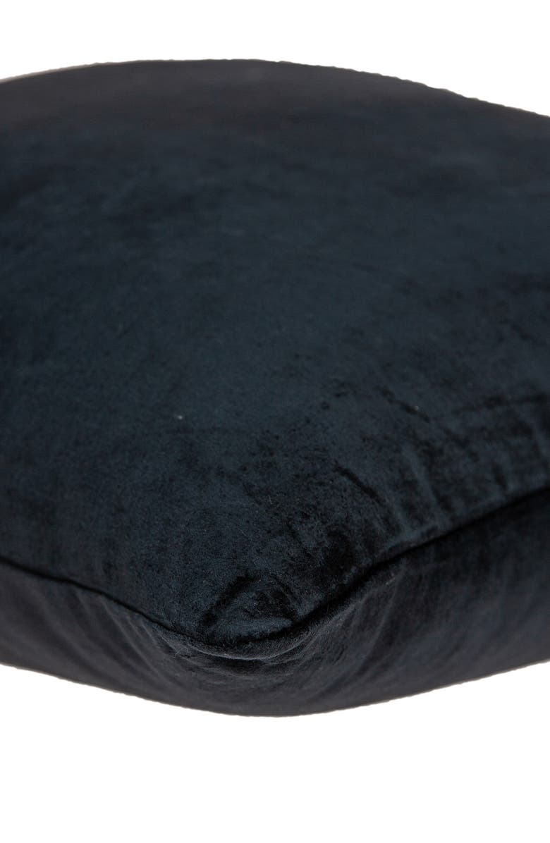PARKLAND COLLECTION Spano Transitional Solid Pillow - 18" x 18" - Black, Alternate, color, Black