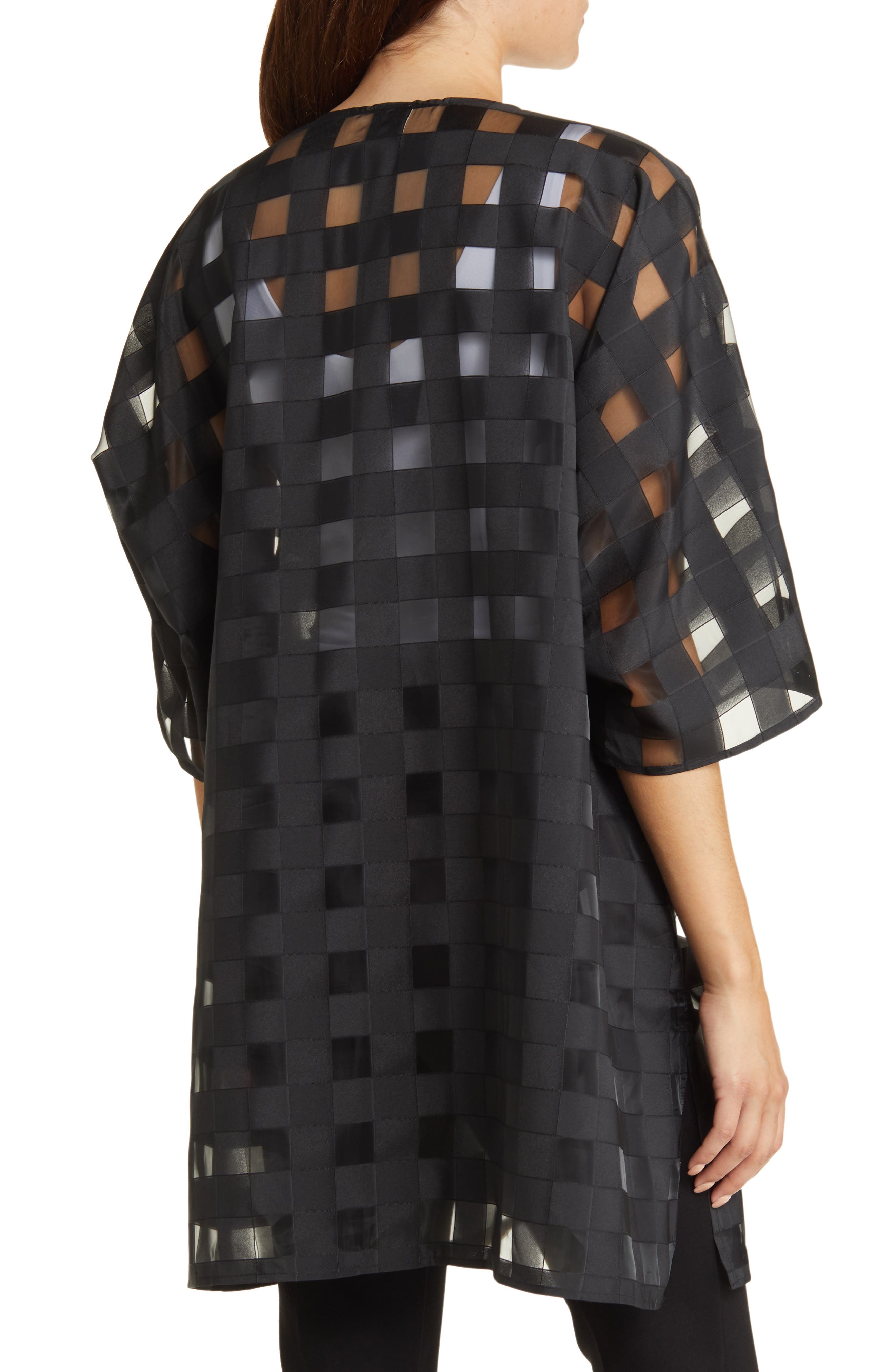 Anne Klein Oversize Sheer Cardigan (Women) | Nordstrom