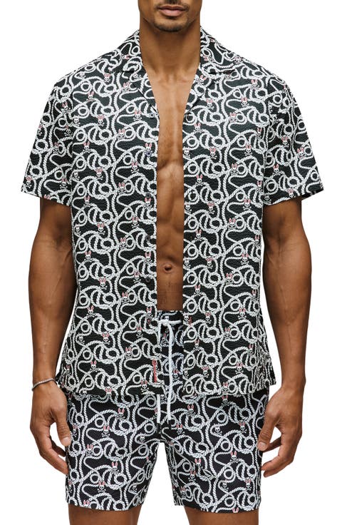 Cyrus Seersucker Button Front Shirt
