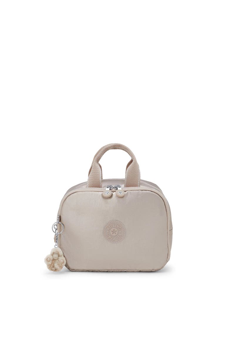 Beachpalm Small Metallic Toiletry Bag, Main, color, Metallic Glow