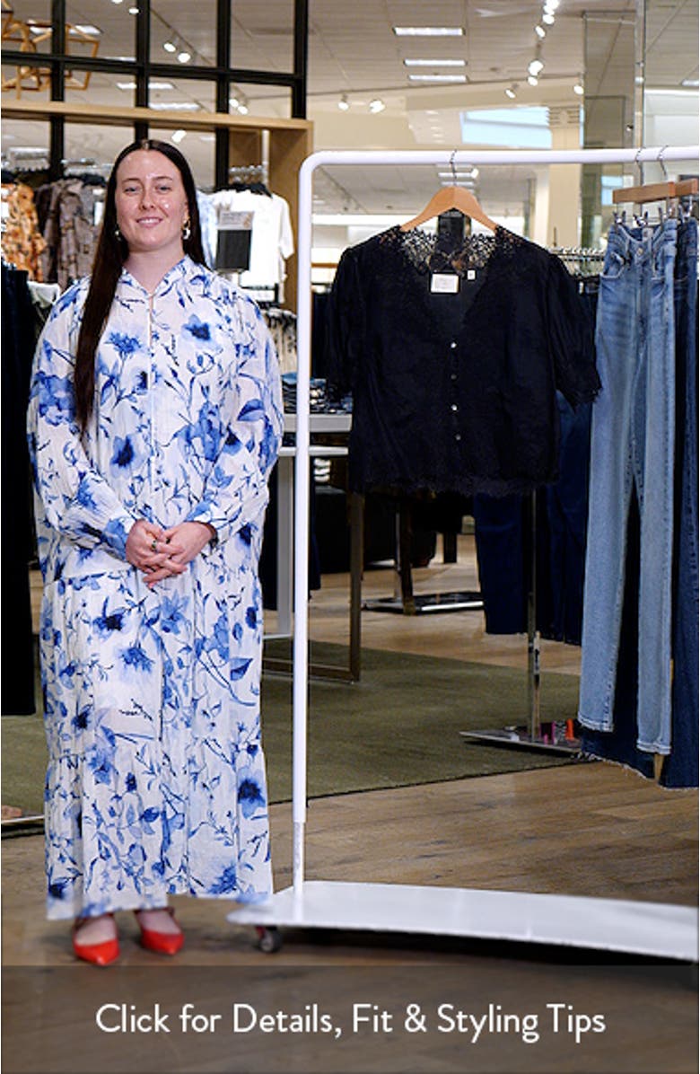 Idella Lace Trim Ramie Top, sales video thumbnail