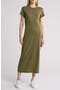 Short Sleeve Pima Cotton Maxi Dress
