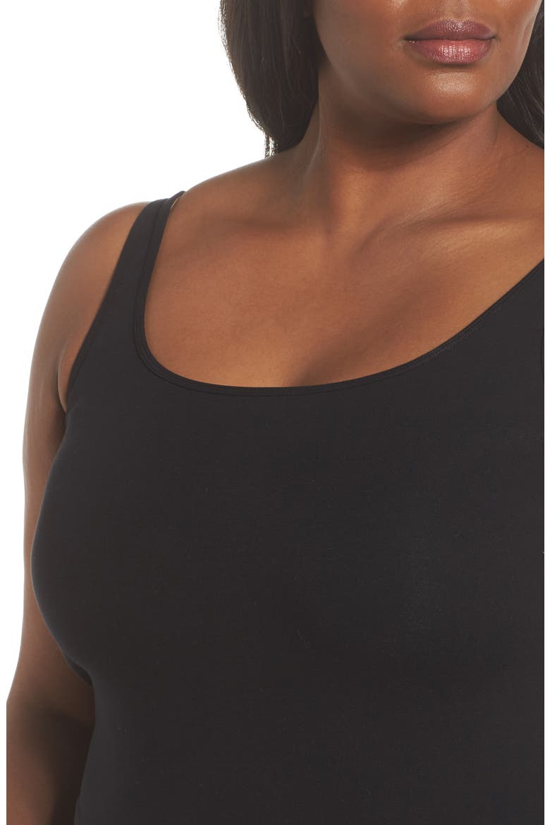 New Slim Strap Tank, Alternate, color, BLACK