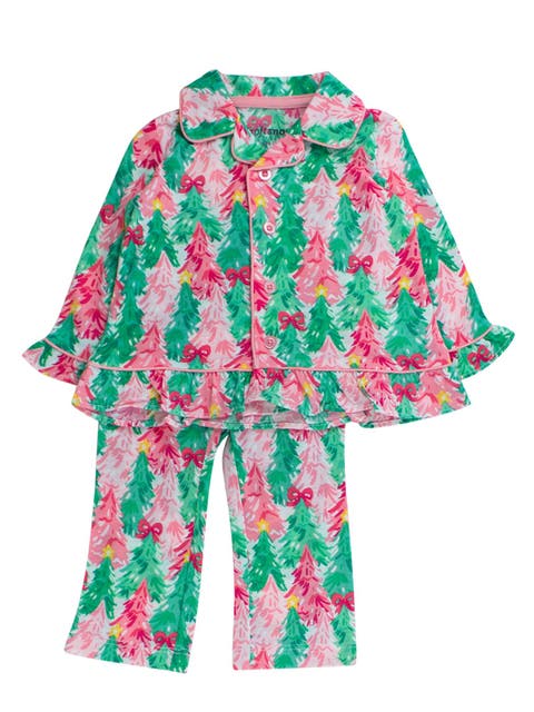 SoftSnooze Holiday Ruffle Flare Pajama Set