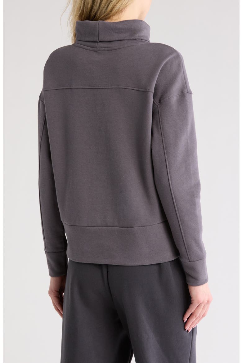 Cocoon Long Sleeve Mock Neck Top, Alternate, color, BOULEVARD