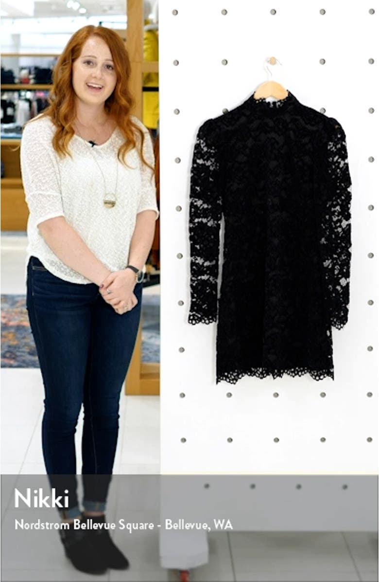 Cupani Lace Long Sleeve Minidress, sales video thumbnail