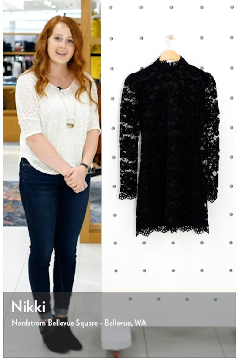 Cupani Lace Long Sleeve Minidress video