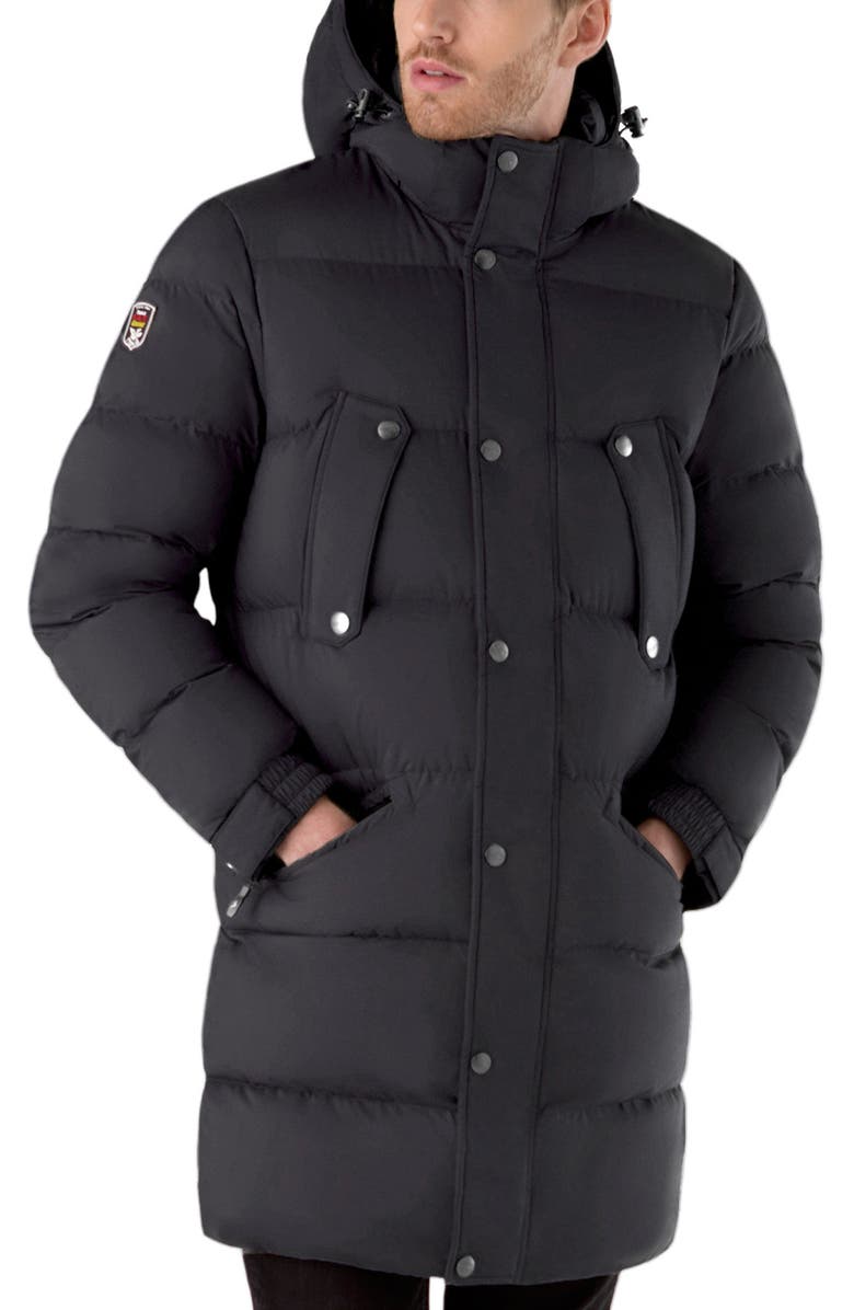 Triple F.A.T. Goose Barton Men's Long Down Parka, Alternate, color, Black