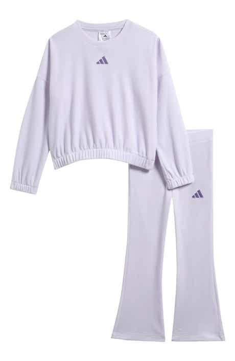 Kids' Velour Sweatshirt and Flared Pants Set