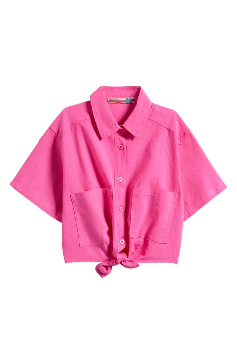 Kids' Flowy Knotted Shirt (Big Kid)