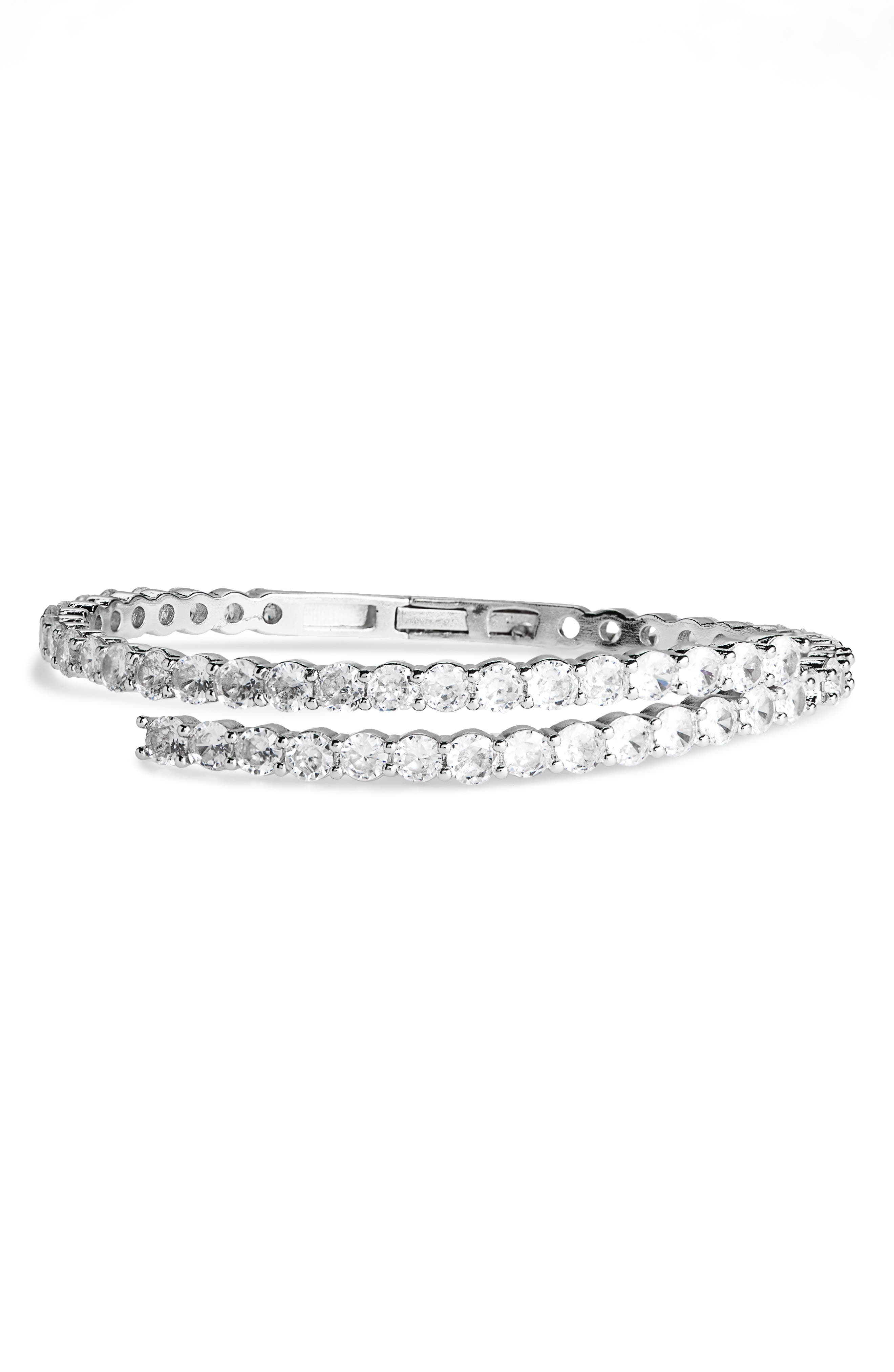 NORDSTROM RACK Cubic Zirconia Bypass Bracelet