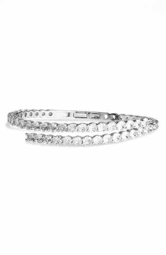 NORDSTROM RACK Cubic Zirconia Bypass Bracelet