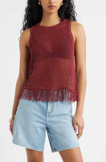 Fringe Sleeveless Sweater