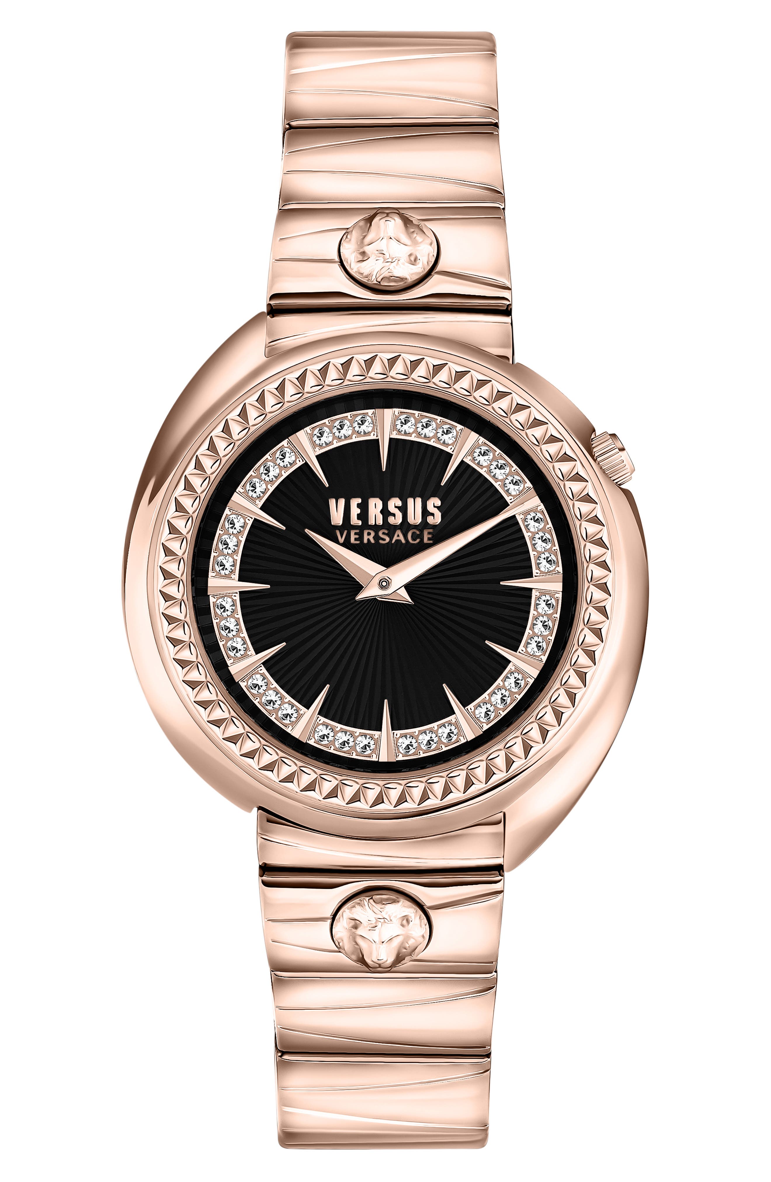 VERSUS Versace Tortona Swarovski Embellished Bracelet Watch, 38mm